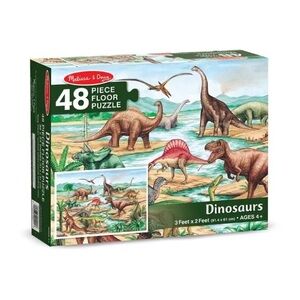 Melissa & Doug Dinosaurs Floor Puzzle Educational Dinosaur Jigsaw